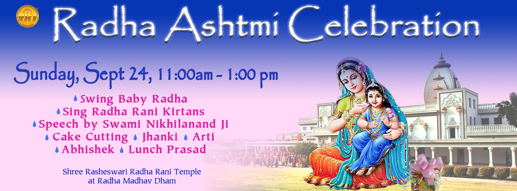 Radha Ashtmi fb Gen 11am- 1pm